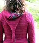 Jehanne Cardi crochet with liripipe hood